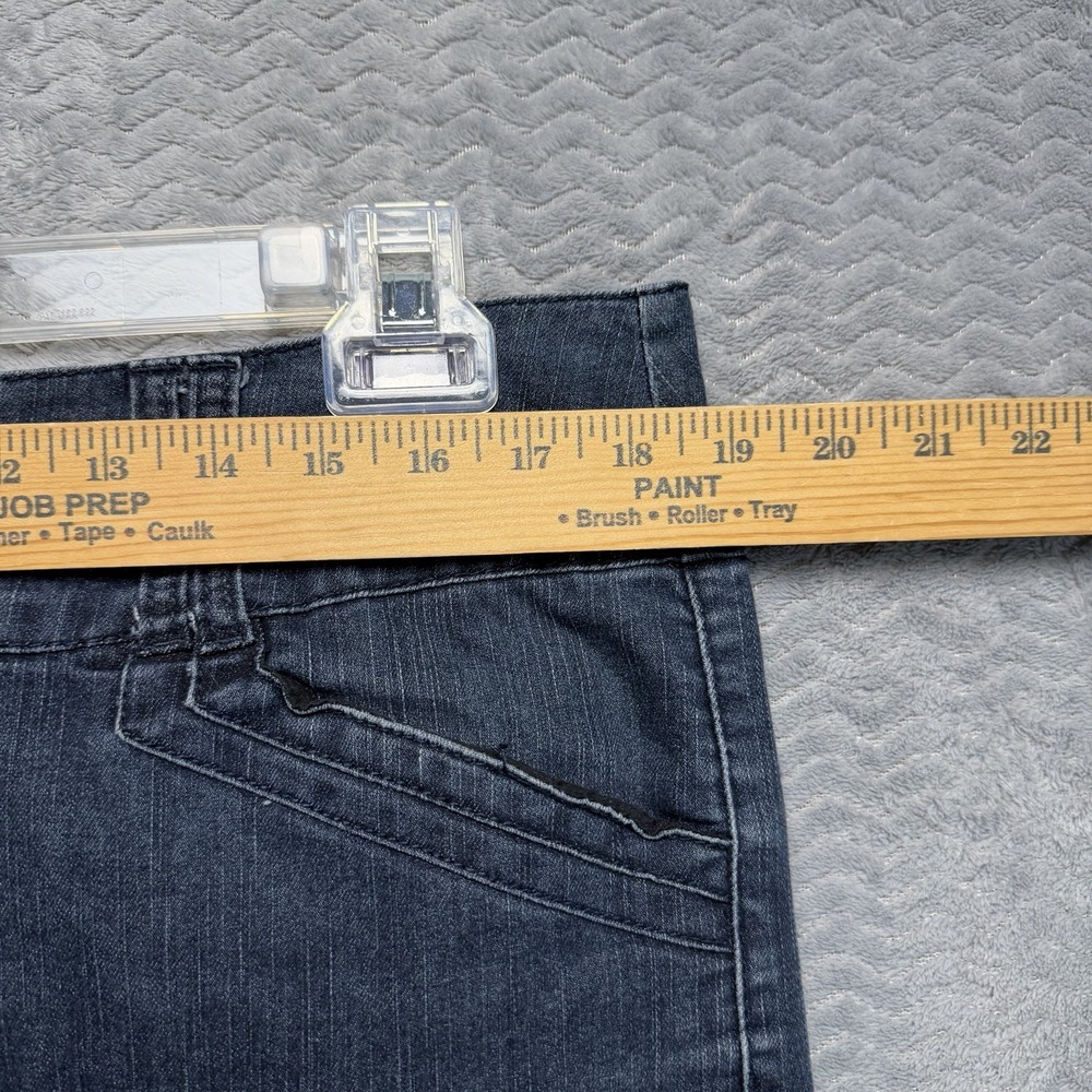 Denim Skirt Women's Size XL Medium Wash Pockets Utility Chic Boho Americana - Picture 5 of 10